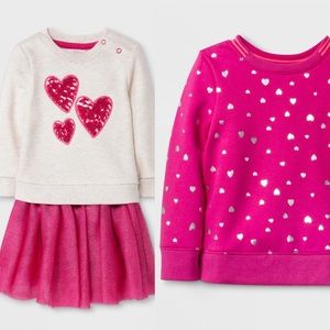 Matching Sweater & tu tu skirt set & Pink sweater